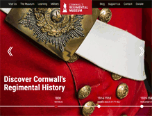 Tablet Screenshot of cornwalls-regimentalmuseum.org